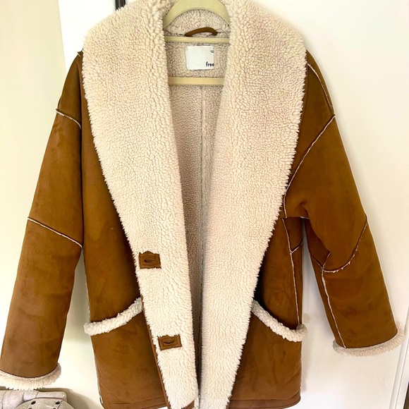 Wilfred Free Sherpa Suede Jacket - Picture 6 of 10